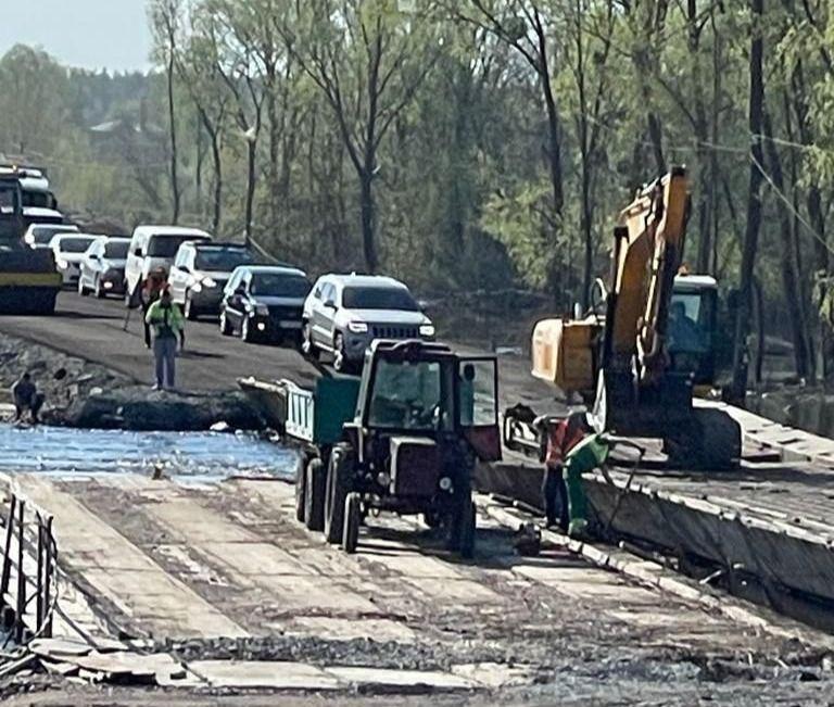 Понтонну переправу встановили у напрямку від Іванкова до Києва