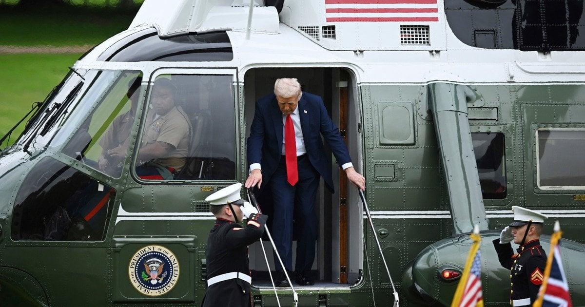 Вертоліт з Трампом на борту було «атаковано» лазером у Вашингтоні