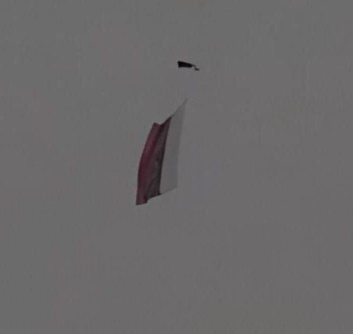 Над Києвом літав дрон з російським триколором – що відомо