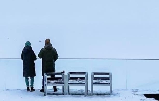 Київське море у січні перетворилось на місце льодовиків – фото