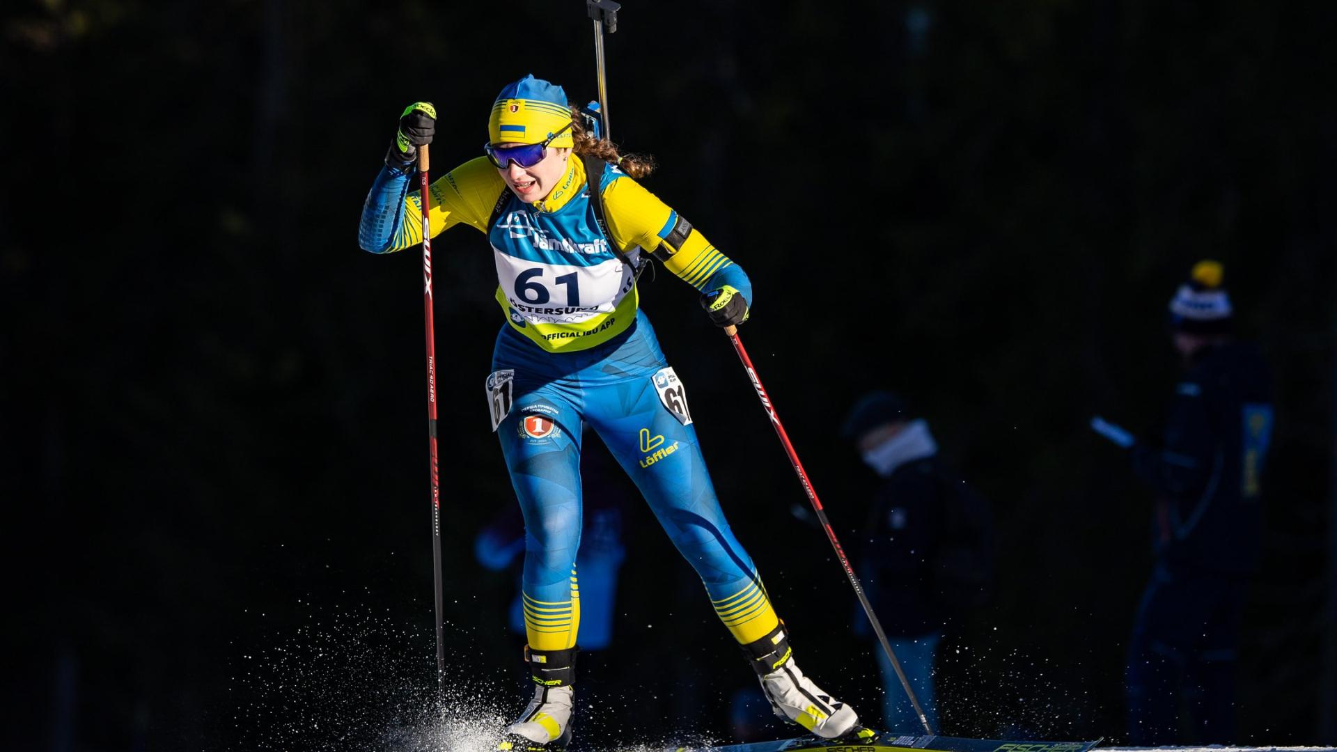 Біатлоністка Тетяна Тарасюк — бронзова призерка етапу Кубка IBU