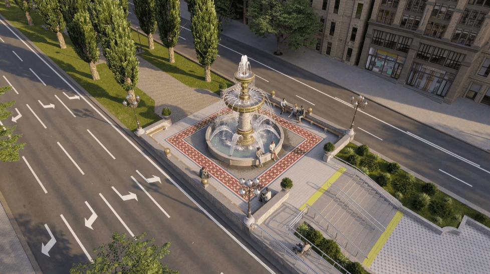 На місці колишнього пам’ятника Леніну у Києві з’явиться сучасний простір з фонтаном