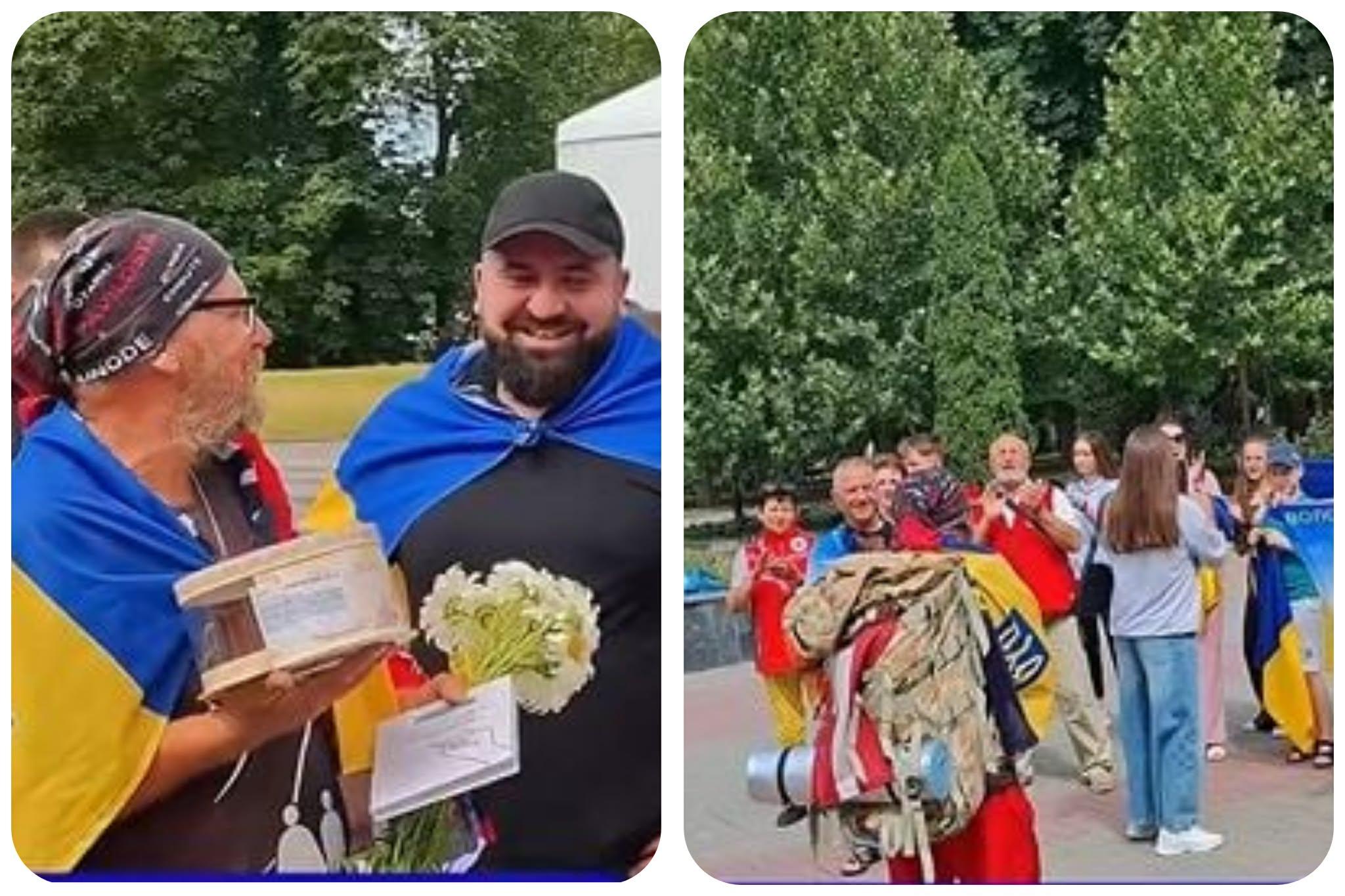 Чоловік подолав понад 1400 км з міста Лієпая в Латвії до Вінниці аби зібрати кошти для українських військових